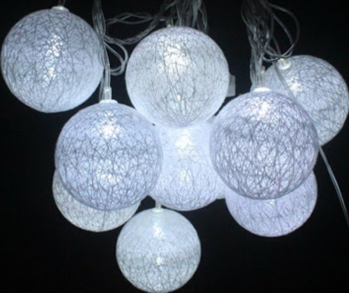 Cadena de luces LED 10m con 40 campeones blanco cálido cadena de bombilla