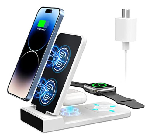 Wireless Charging Station, 3 In 1 Wireless Charger