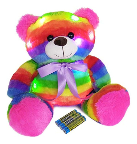 Oso De Peluche Luminoso Con Luz Led, Juguete Para Dormir