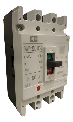 Disjuntor Caixa Moldada 100a 3p 20ka Dwp125l-100-3 - Weg