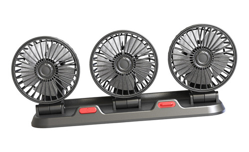 Ventilador Portátil Pequeño De Tres Cabezales Para Coches/ca