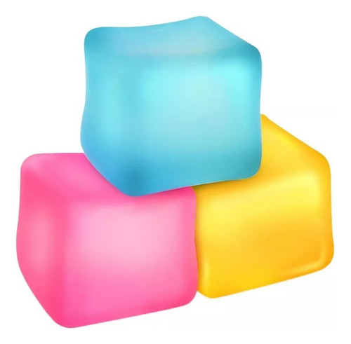 Para Para 2024 3 Piezas Nee Doh Cube, Juguete Antiestrés