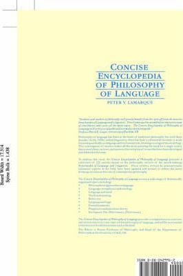 Libro Concise Encyclopedia Of Philosophy Of Language - P....