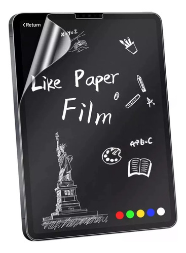 Mr. Gadgets Mica Protector Pantalla Para Ipad Air 11 Pulgadas M2 M3 Efecto Textura Papel Mate Anti Reflejo Paper Like
