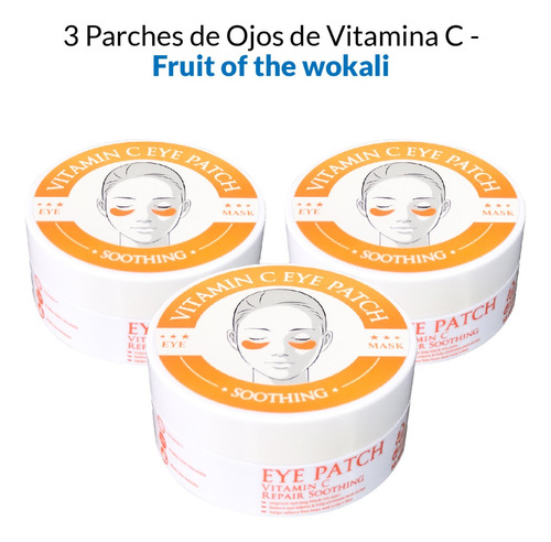 3 Parches De Ojos De Vitamina C - Fruit Of The Wokali