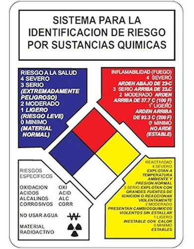 Señalamiento De Riesgo Por Quimicos, Mxsdi-001, 50x60 Cm, D