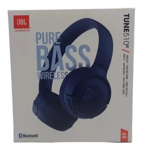 JBL Tune 510BT: Audífonos inalámbricos con sonido Purebass, color negro :  Electrónica 