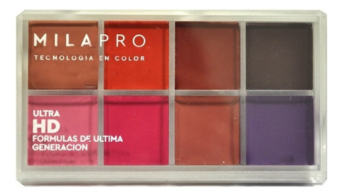 Set Para Labios Ultra Hd Mate Larga Duracion Mila Color Rojo