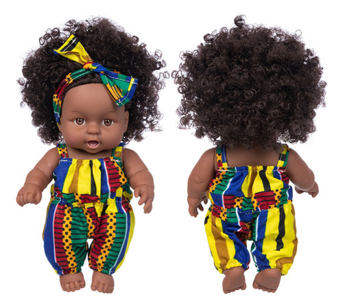 Muñeca De Juguete Africana Negra Para Bebé, Regalo De Navida