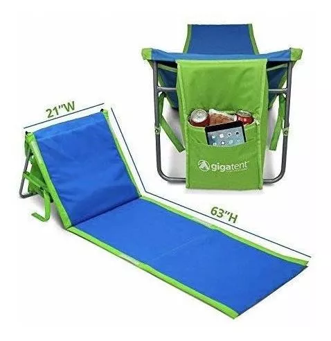  Sillas plegables Silla de ocio al aire libre Silla portátil de  pesca de playa Silla de camping con bolsa de almacenamiento : Todo lo demás