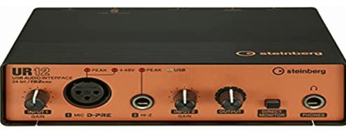 Steinberg Interfaz De Audio, Negro/cobre (ur12b)