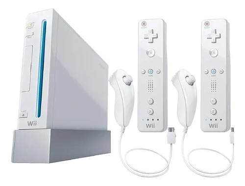 Nintendo Wii. 2 Controles. Con 20 Clasicos A Eleccion Blanco (Usado)