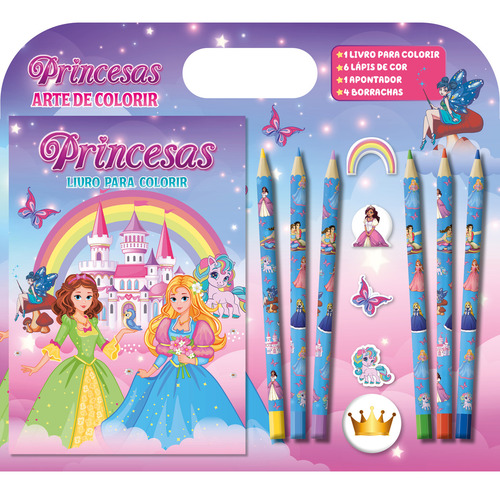 Livro Princesas Arte de Colorir Online Editora capa mole 2024