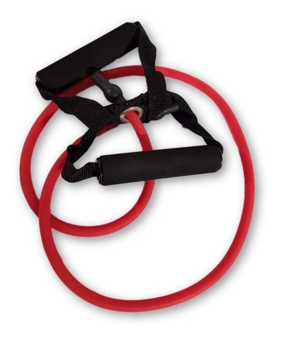 Imagen 2 de 3 de Banda Elástica Con Agarre Latex Tube Gym Pilate 7x11x1200mts
