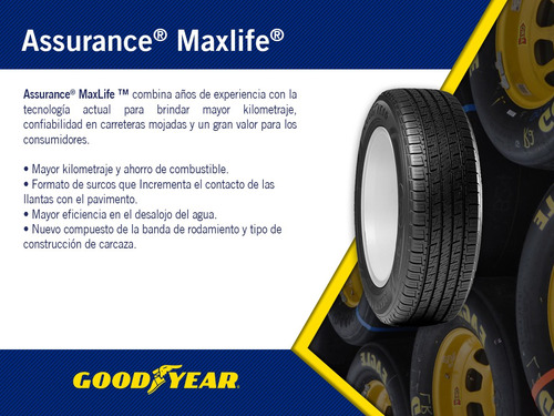 1- Llanta Automovil Assurance Maxlife Goodyear 175/70r14 T88