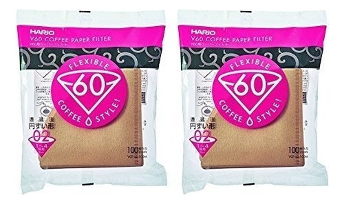 Hario V60 Filters Coffee 200count Natural