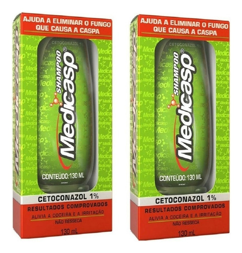  Medicasp Combo 2x130ml Caspa Sobrancelha Barba Seborreica