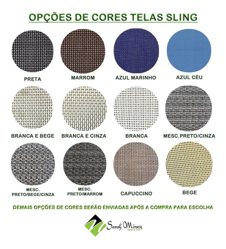 Imagem 5 de 7 de Espreguiçadeira De Alumínio E Tela Sling - Leia A Descrição