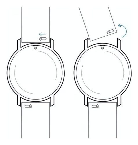 Kit 2 Unid Pulseira 22mm Compatível Gt5 46mm E Gt5 Pro 46mm