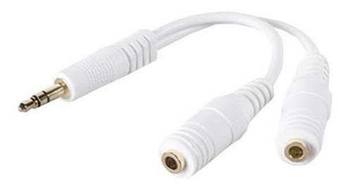 Adaptador Splitter Stereo 3.5mm Macho A 2 Hembra Audio