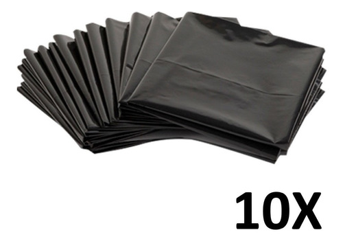 Kit 10 Saco De Lixo Reforçado Resistente Uso Doméstico 100l
