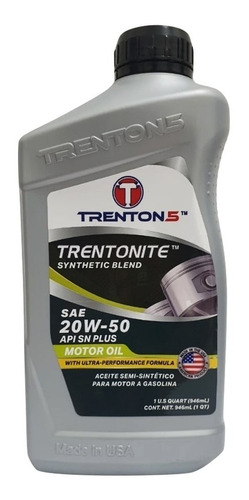 Aceite Semi Sintético 20w50 Trenton5 (946ml) 