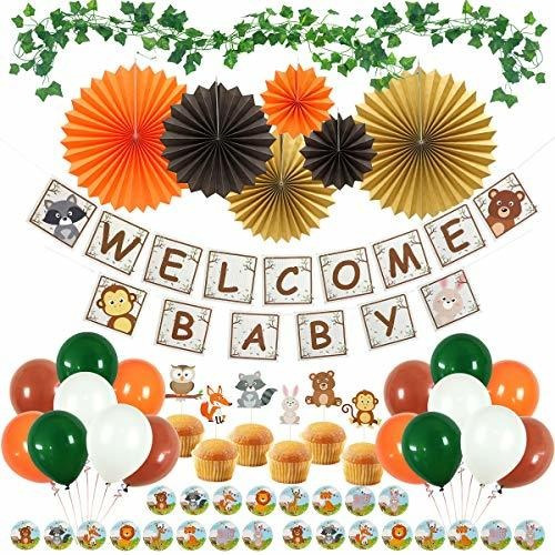 Umiss Paper Woodland Baby Shower Decoraciones Para Niño O Ni