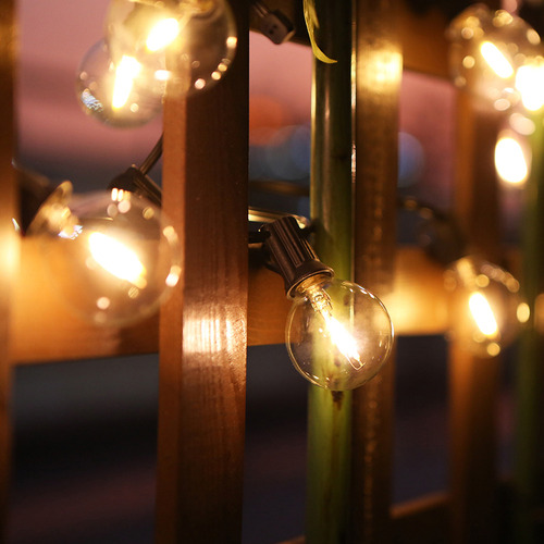 Cadena De Bombillas Led Cálidas Para Bombillas De Vidrio Con