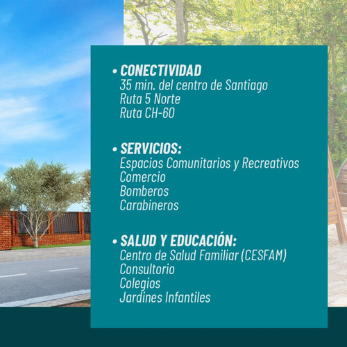 Imagen 2 de 14 de Sitio En Venta En Huertos Familiares, Tiltil