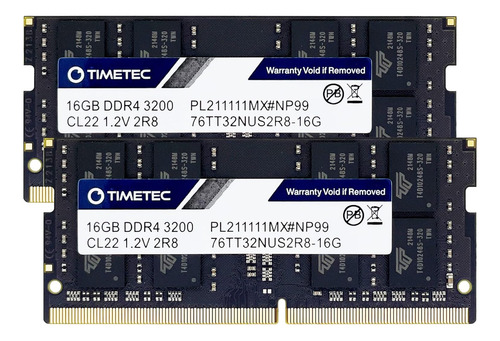 Kit Timetec De 32 Gb (2 X 16 Gb) Ddr4 3200 Mhz (ddr4-3200) P
