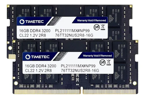 comprar Kit Timetec De 32 Gb (2 X 16 Gb) Ddr4 3200 Mhz (ddr4-3200) P