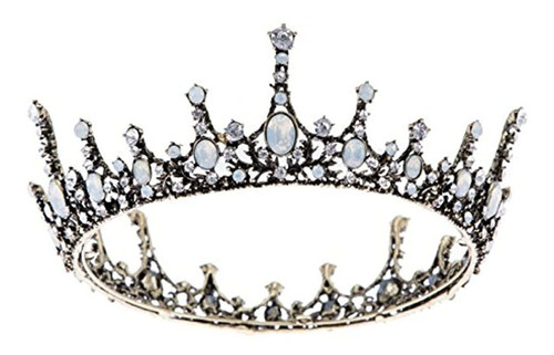 Tiara Con Piedras Preciosas, Talla Única