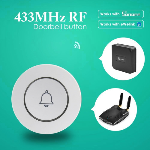 Imagen 4 de 7 de Control Rf Remoto 433mhz Tipo Boton De Timbre