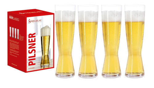 Spiegelau Vaso Cristal Cerveza Pilsener 425 Ml Estuche X4 