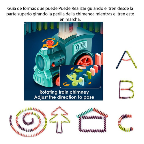 Juguete Tren De Bloques De Domino Para Construir Y Apilar