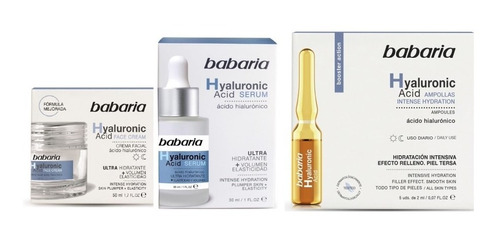 Babaria Acido Hyaluronic Kit Crema+seru - mL a $278