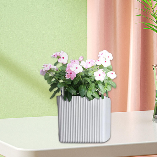 Plantador Autónomo Bote De Flores Decoración Simple M