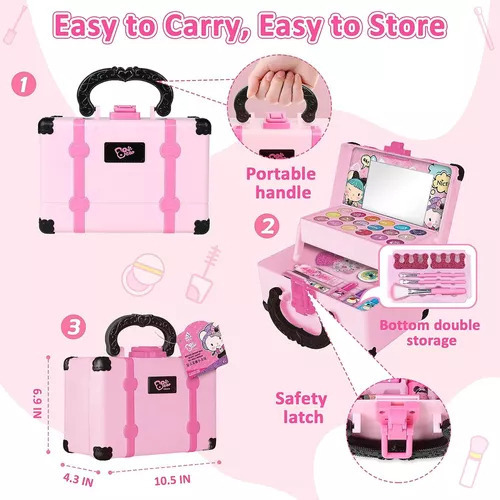 Maquiagem Kits Com Maletinha Completa De Make Infantil