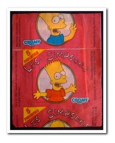 Los Simpsons, Sobre Sellado Cromy 1992