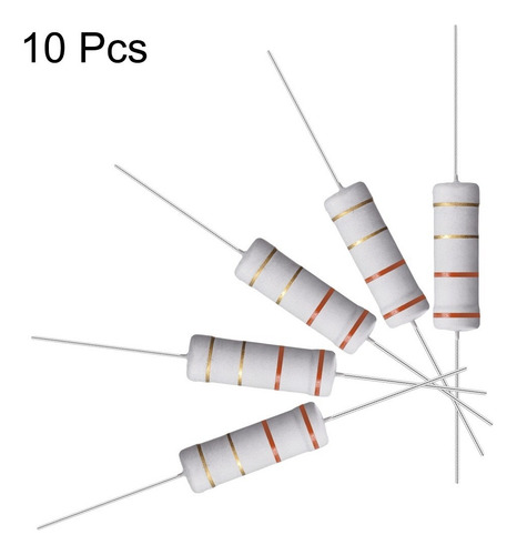 10 Resistencias 3.3 Ohm Resistor Película Óxido Metal 5w 5%