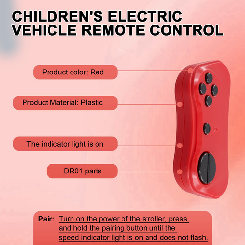 Control Remoto De Coche Eléctrico Para Niños Dr01 V2.6, Para