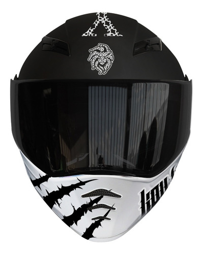 Imagen 4 de 8 de Casco Abatible Kov Para Moto Estelar Freedom Luz Led Stop