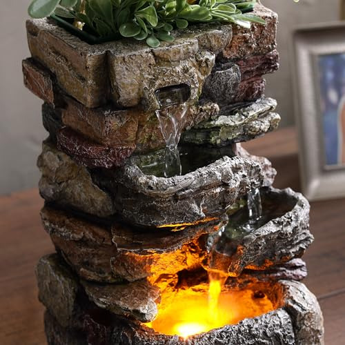 Fuentes De Interior Pequeñas De Mesa Con Cascadas De Agua, F