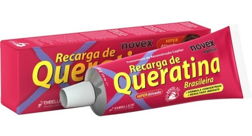 Novex Recarga De Queratina Brasileira Reconstrutor 80g