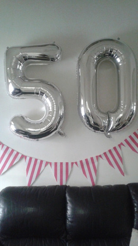 Globos Metalizados Numeros De Un Metro