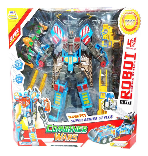 Robot Transformer Jumbo Bombero Transformable Juguete Cyc