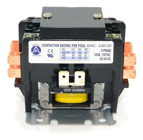 Appli Parts Heavy Duty 2 Polos Contactor 40 Amp 120 Voltios