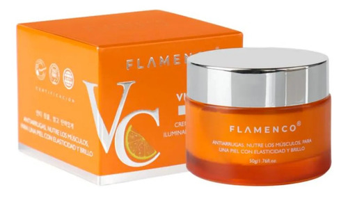 Flamenco Crema Con Vitamina C Iluminadora Antiarrugas 50g Tipo de piel Normal