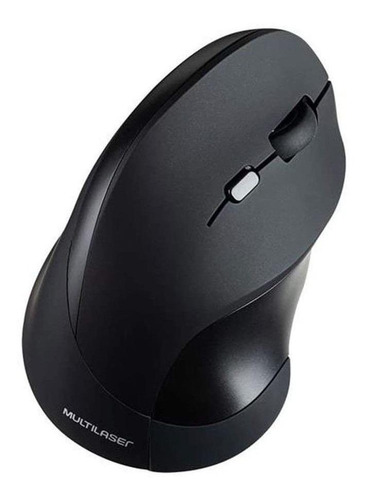 Mouse vertical inalámbrico Multilaser  Office MO284 negro