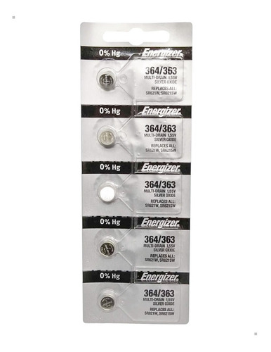 Imagen 3 de 3 de Pila 364/363 Energizer X 20 Baterias